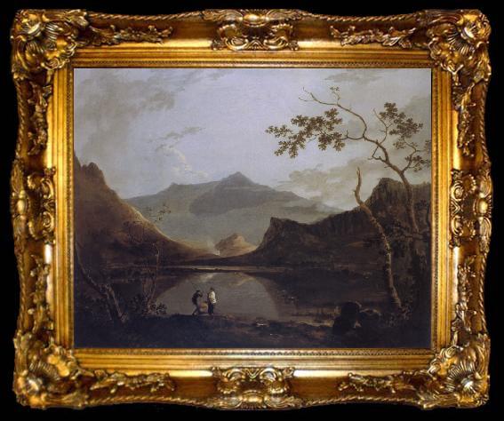 framed  Richard  Wilson Snowdon from Llyn Nantlle, ta009-2